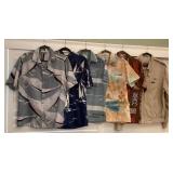 MCJ073 Vintage Men’s Aloha Shirts & Members Only Jacket 