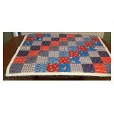 MCJ091 Nautical Patriotic Prayer Patchwork Quilt