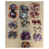 MCJ096 Fourteen Fun Ribbon Bow Hair Clips New