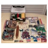 MCJ118 Ribbons, Beads, Rubber Stamps & Other Crafting Supplies 