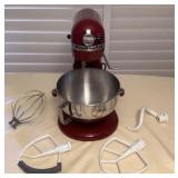 MCJ125 Red KitchenAid Professional 5 Plus Mixer With Accessories 
