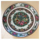 MCJ135 Extra Large Chinese Porcelain Rose Medallion Plate