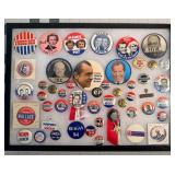 FHM001 - Historic US Election Memorabilia Button Collection - Nixon, Reagan, Ike, Wallace & More
