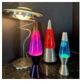 FHM017 - Two Contemporary Lava Lamp Vintage Lava Lamp And Lamp 