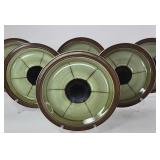 FHM032 - Electra Casual Ceram “Morning” Stoneware Plates Mid-Century Modern 