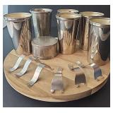 FHM035 - Classic Landers, Frary & Clark Universal Nesting Cups Set New Britain, Conn. Vintage 