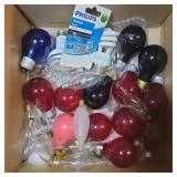 FHM087 - Light Bulb Assortment Red, Blue, Black, White, Simulated Flame, and More