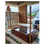 FHM102 - Unique Handmade Rustic Boho Sales Display Case Wood