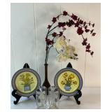 FHM106 - Vintage Nautical Glasses, Porcelain I. GodingerPlates, Japanese Bronze Vase 