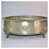 FHM128 - Large Elegant Vintage Silver Plated Footed Centerpiece Bowl / Compote 