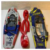 FHM140 - Two Pairs Of Tubbs Snowshoes And Two Snowball Makers