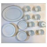 FHM172 - Noritake Thule 2020 Japan Fine Porcelain Dinnerware Set (NOT COMPLETE) 