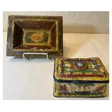 FHM180 - Italian Trinket Bowl And Ceramic Jewelry Box