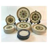 FHM201 - Vintage Stoneware Plates & Saucers 
