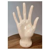 FHM209 - Whimsical 1970s Nancy Funk Ceramics Open Hand Wall-Mount Soap / Jewelry Holder – California
