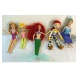 FHM236 - Assorted Disney Dolls- Ariel, Jesse, & More!