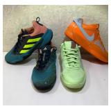 FHM245 - Gently Used Pairs of Nike Ja 1 and Adidas Barricade Shoes 