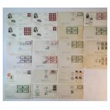FHM265 - U.S. First Day Cover Stamp Collection - 22 Covers - 1958–1971 - American Credo, 50-Star Fla