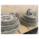 Blue and White Blue Danube made in Japan