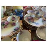 Hnad Painted Luncheon sets, plates and cups