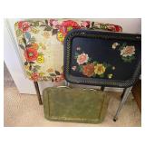 Vintage metal TV trays