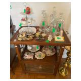 1 Antique Oak Serving Cart