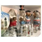 2 Assortment of Vintage Liquor Canisters