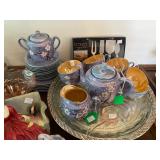 2 Lusterware Tea Set