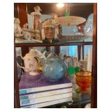 2 Porcelain tea pots by Hall, Sherbet bowls by Bryce El Rancho