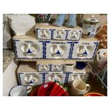 3 Antique German Canister set