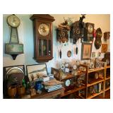 Clocks from around the world, working to parts, Cuckoo, Tall case, Banjo, Quartz, Brass French Tambour, Kundy 400 day, Schatz 1000 day