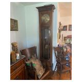 German Clock by Peerles, Tall Oak Case