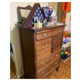 Antique Dresser Mans Chest needs TLC