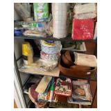 Misc kitchen items, cups, napkins, etc