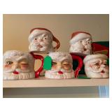 Vintage Santa Mugs