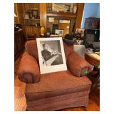 Overstuffed Chair and framed Frakensteiin poster