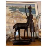 Carved Ebony wood figurines
