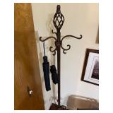 Metal coat rack