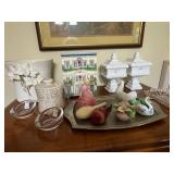 Porcelain from Canada, Spain, England, Milk Glass