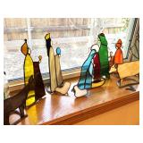 Stained Glass nativity scene