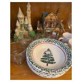 Christmas bowls made in Italy and decoratives