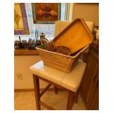 Bar chair and basket