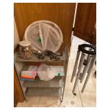 Rolling Cart and Windchimes