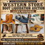 Western store boot liquidation auction all NEW merchandise Arlington TX
