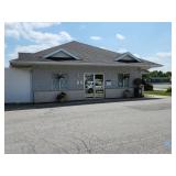Entrance to Auction room, north side & parking