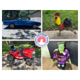 Greenfield Farmhouse Estate Sale, w/ Cars, Tools, Holiday and Yard Decor