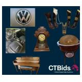 Woodlake Online Estate Auction - 2012 Passat, Texas Ranger Clocks, Boots, Tools & More