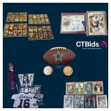 Baseball & Football Collector's Dream - Signed Football & Baseballs , Collectible Cards - Topps, Bow