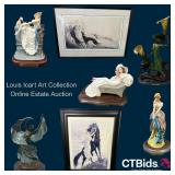 Louis Icart Art Collection Online Estate Auction - Sculptures, Statues and Prints