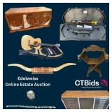 Edelweiss Online Estate Auction - Western Furn, Decor, Apparel & More, Crossbows, Sporting, Harley &